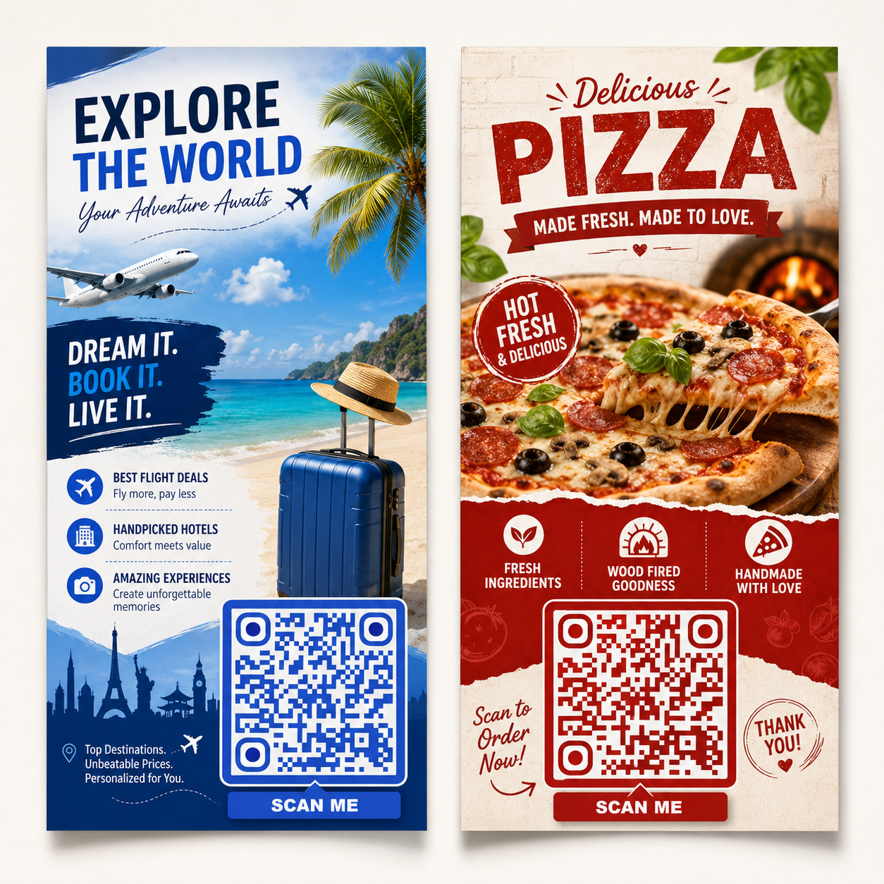 Διαφημιστικά φυλλάδια με QR code