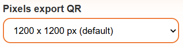 Pixels export QR